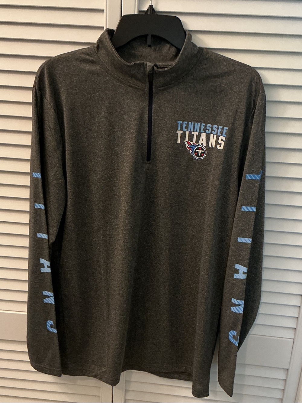 NFL Tennessee Titans Gray 1/4 Zip Pullover